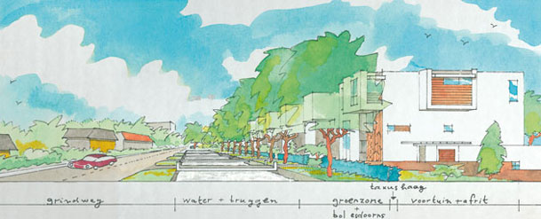 Drie huizen onder de Zon